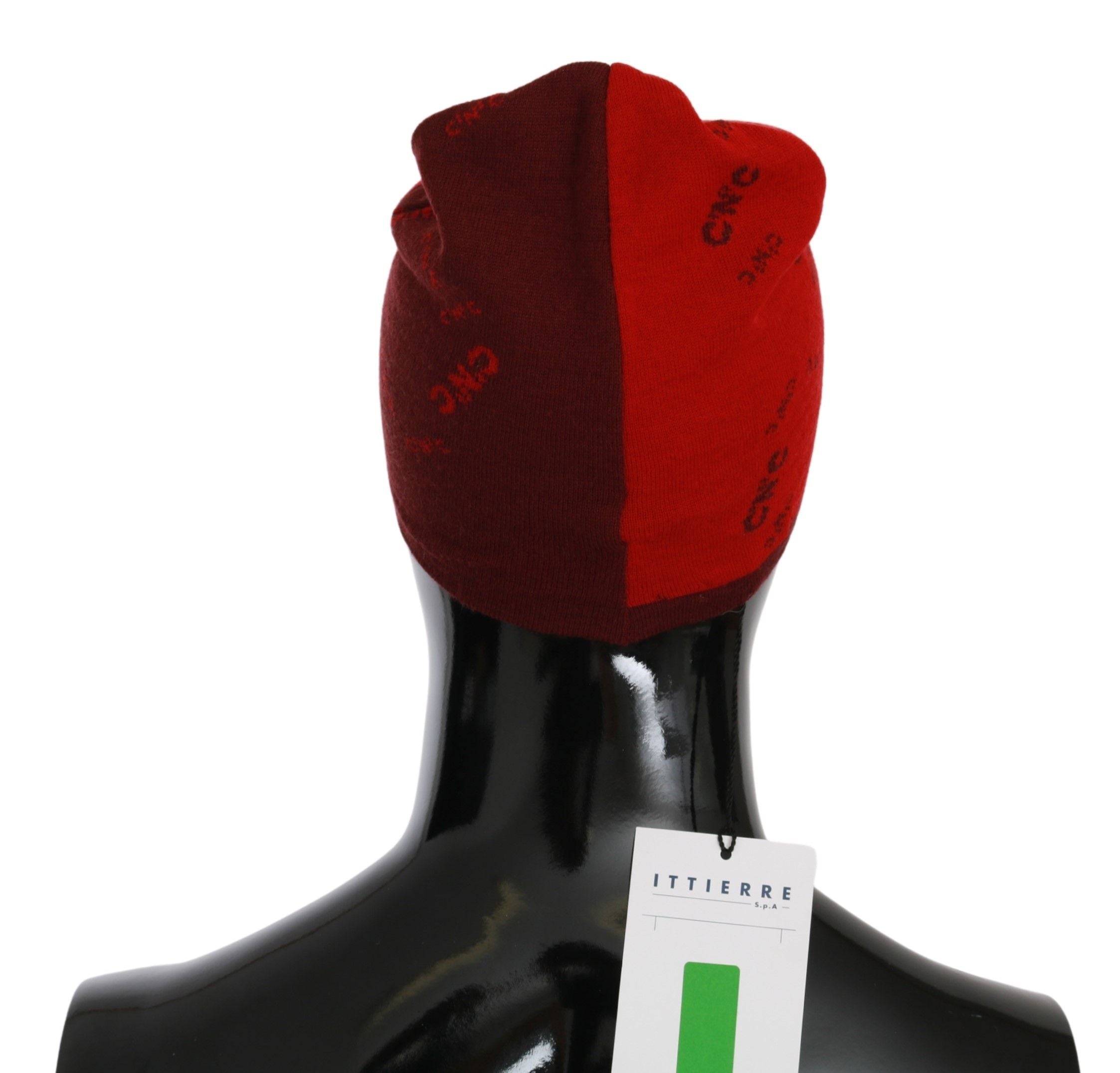 Bonnet en laine mélangée rouge de marque Costume National