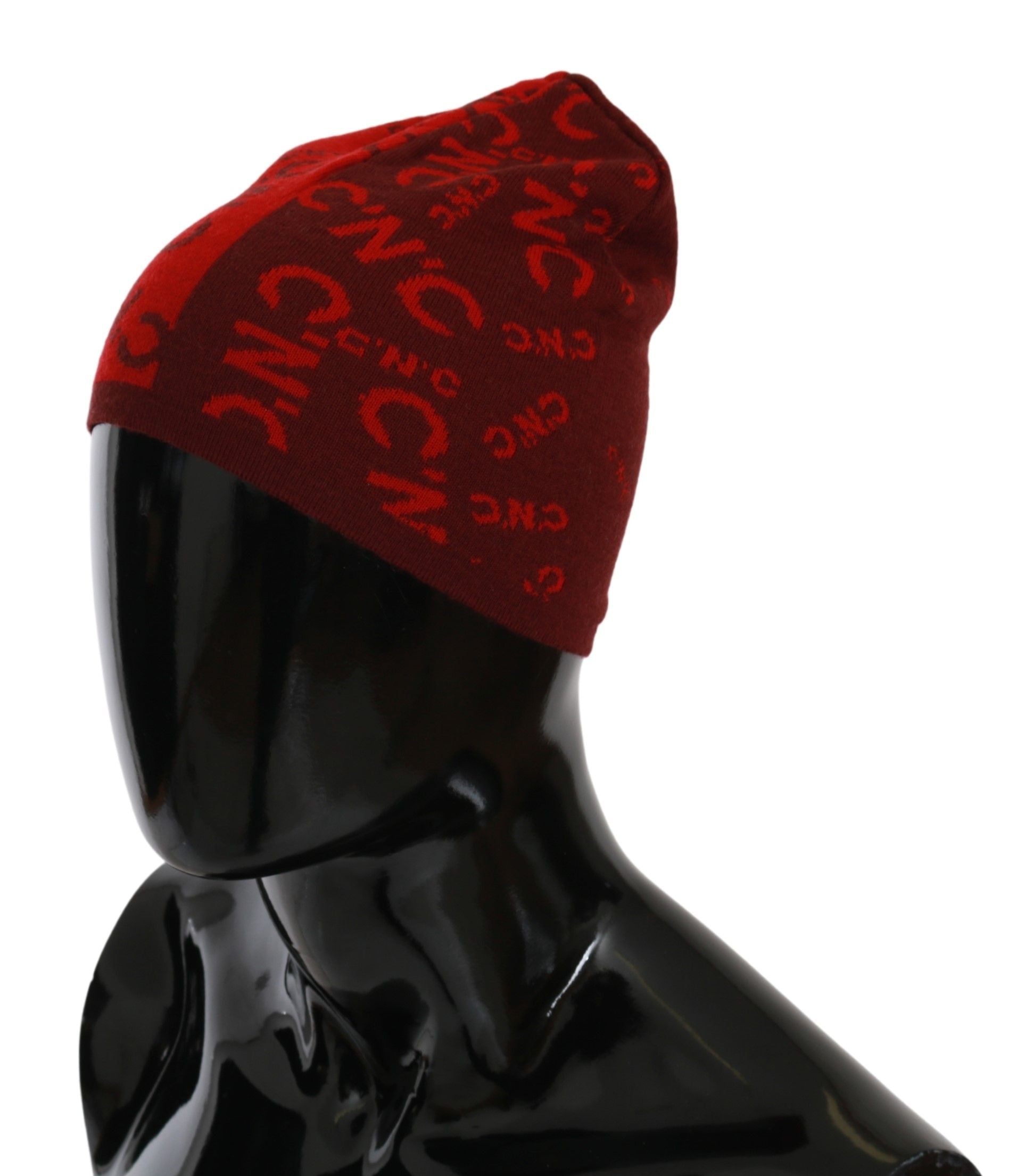 Bonnet en laine mélangée rouge de marque Costume National