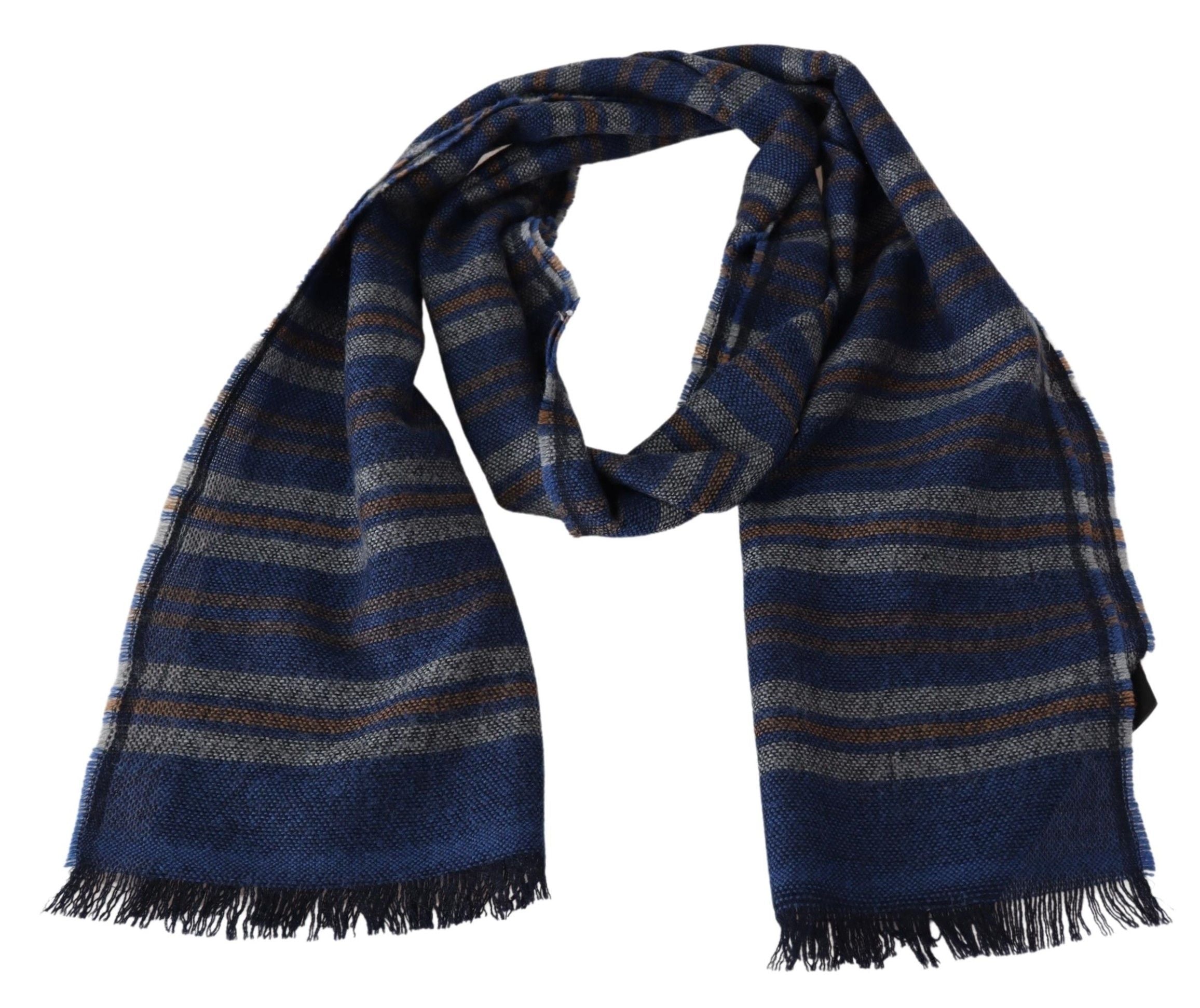 Châle unisexe en laine à rayures multicolores Missoni