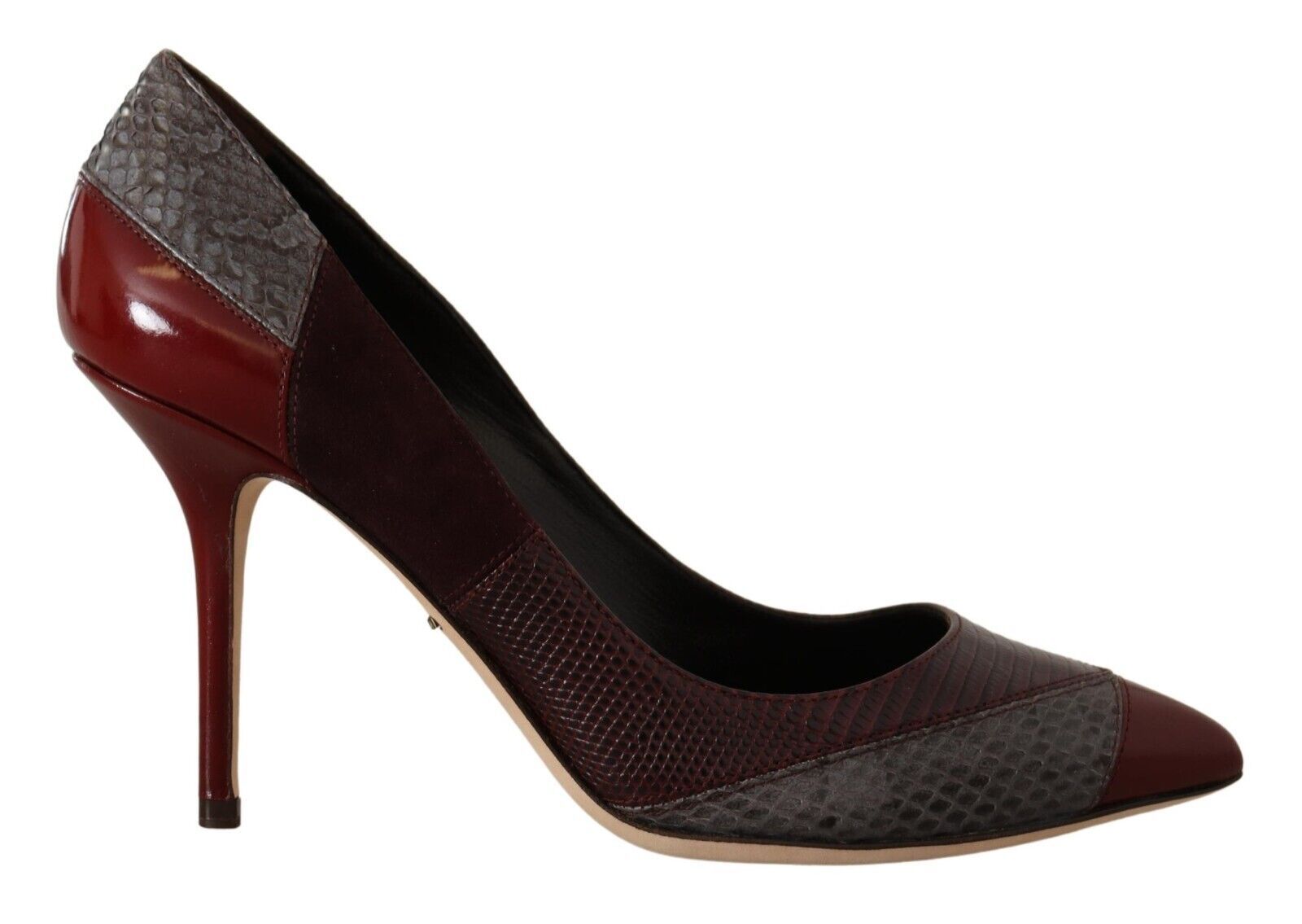Escarpins à talons en cuir exotique multicolore Dolce & Gabbana