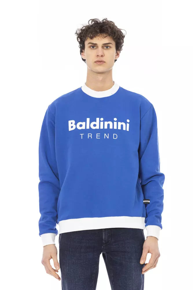 Pull homme en coton bleu tendance Baldinini
