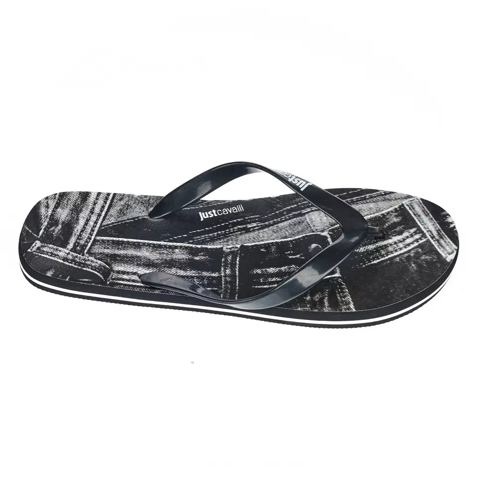 Sandale noire EVA Just Cavalli pour homme