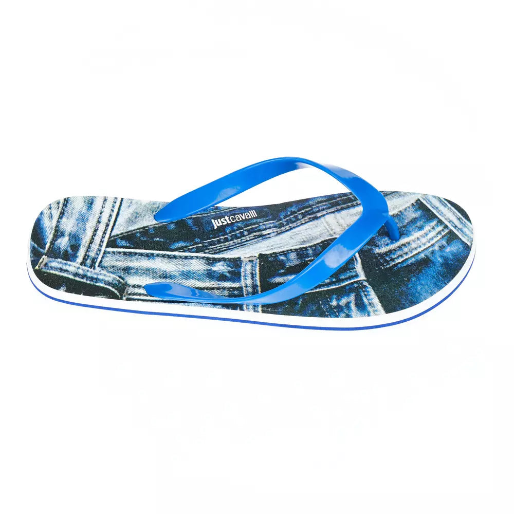Sandale Just Cavalli bleu clair EVA pour homme