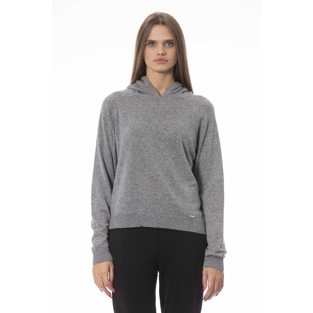 Pull Baldinini Trend en viscose grise pour femme