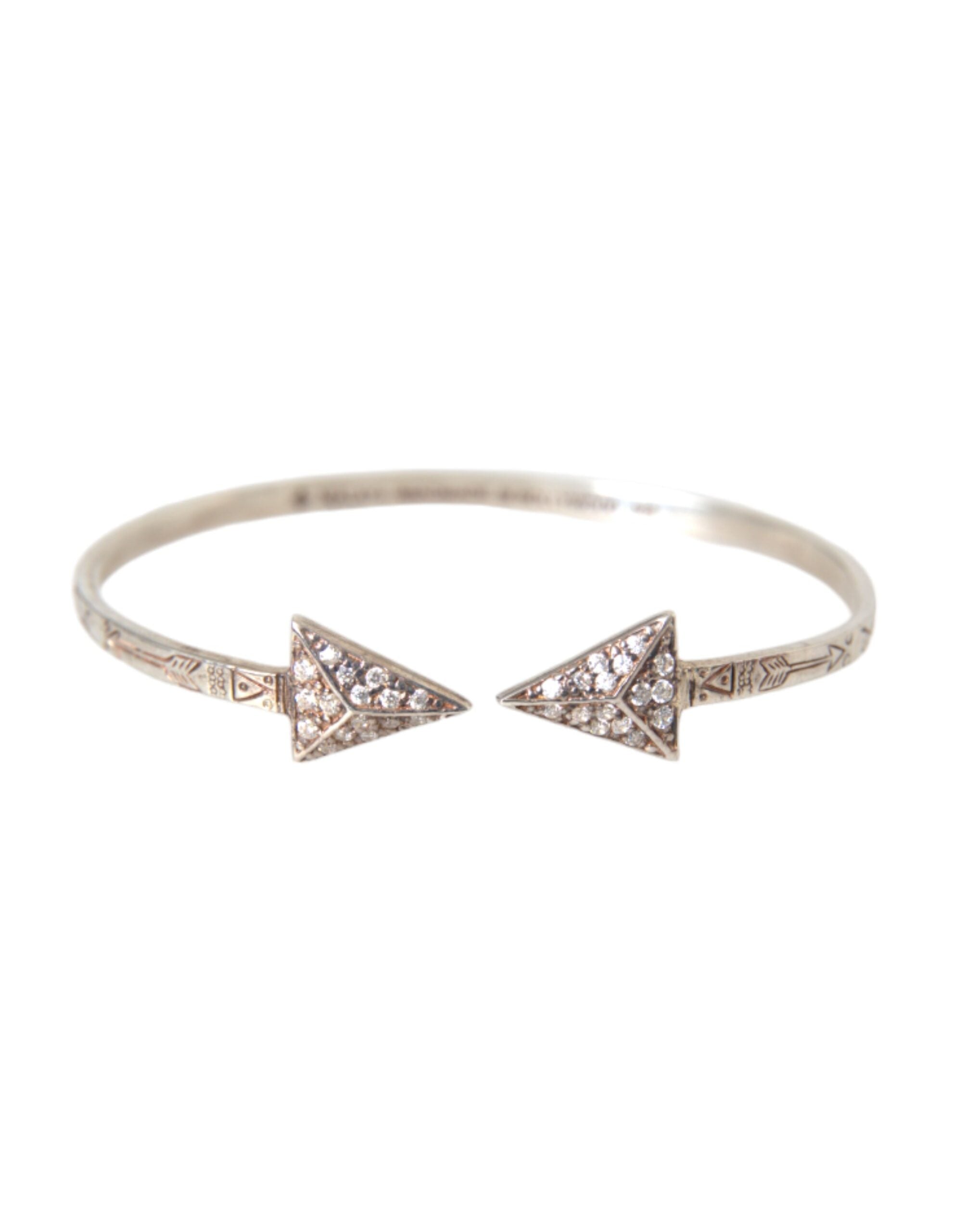 Bracelet jonc Nialaya Arrow en argent 925 pour femme