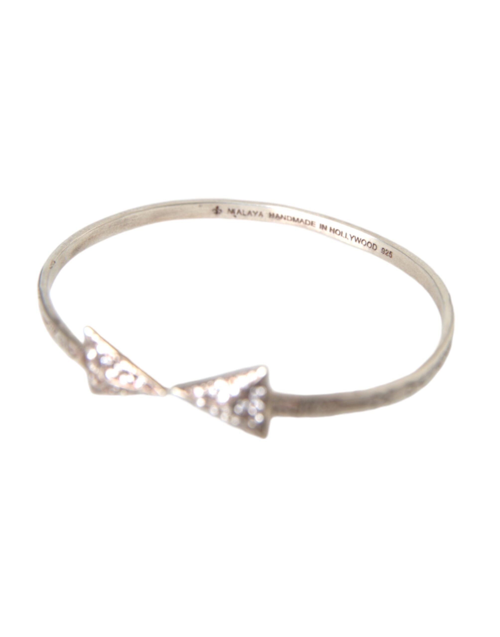 Bracelet jonc Nialaya Arrow en argent 925 pour femme