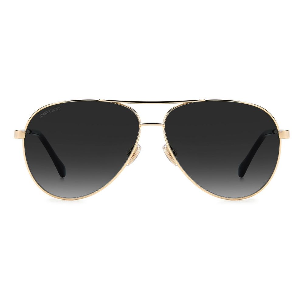Lunettes de soleil Jimmy Choo en métal doré