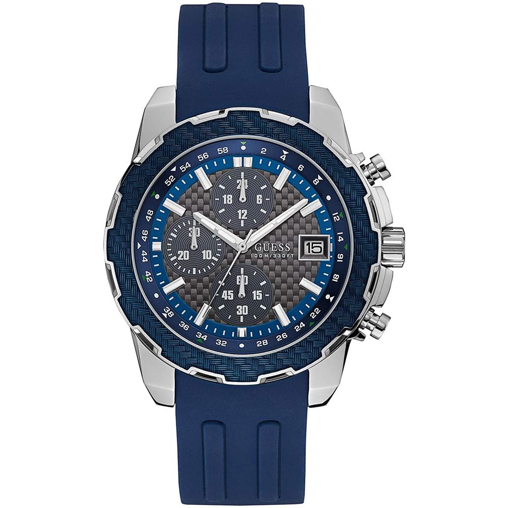 Montre Guess en caoutchouc bleu