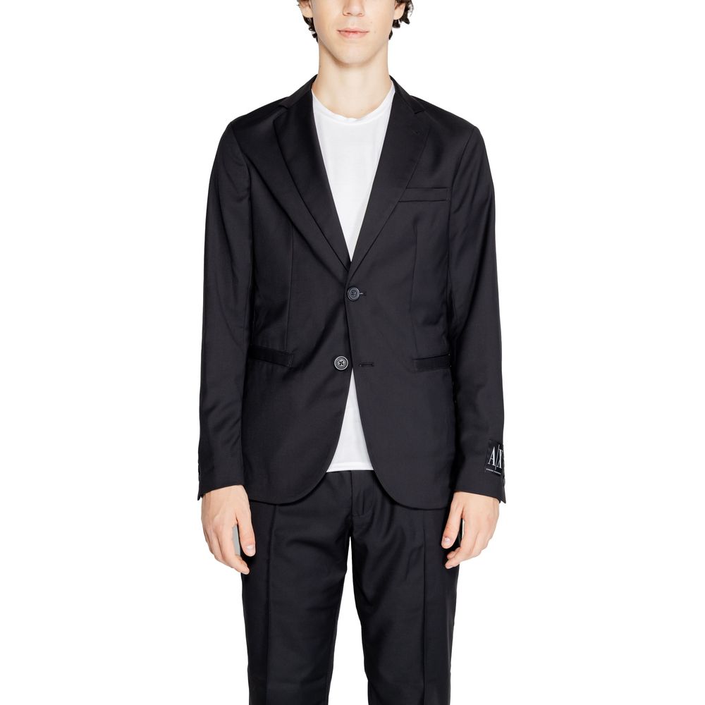 Blazer noir en polyester Armani Exchange