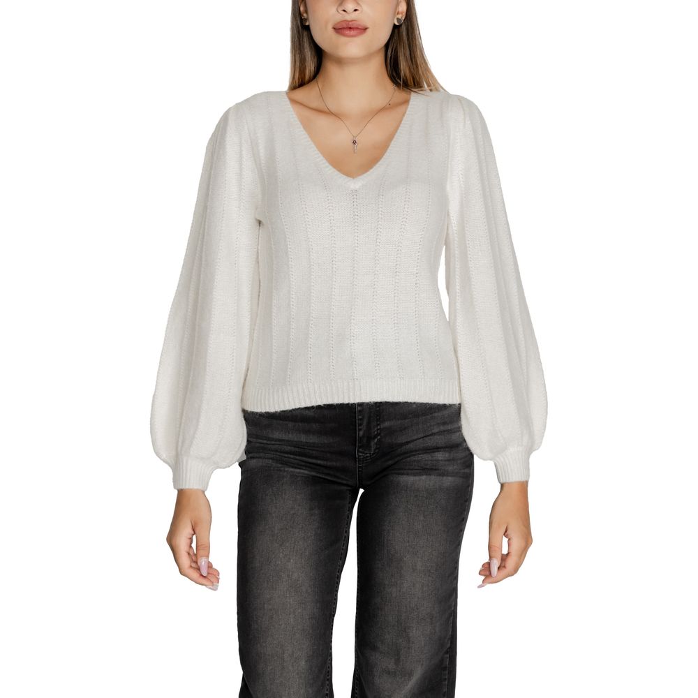 Pull en polyester blanc Guess