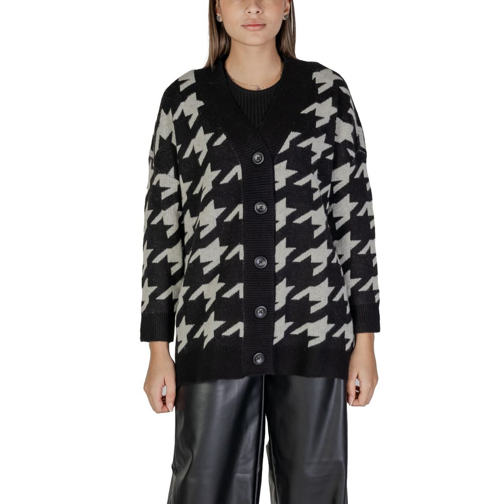 Cardigan marabout noir et blanc Vero Moda