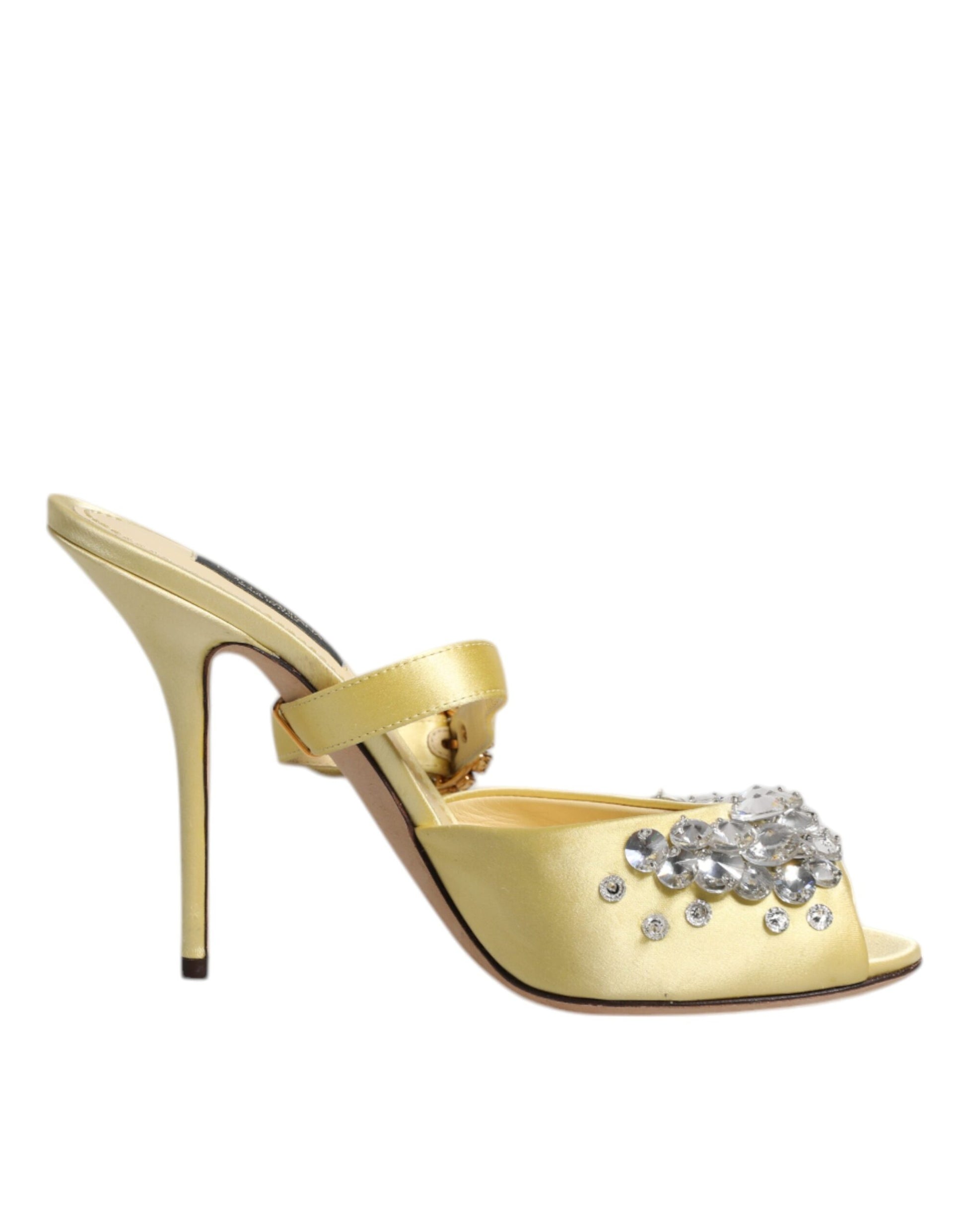 Sandales à talons hauts Dolce & Gabbana en cristal jaune KEIRA