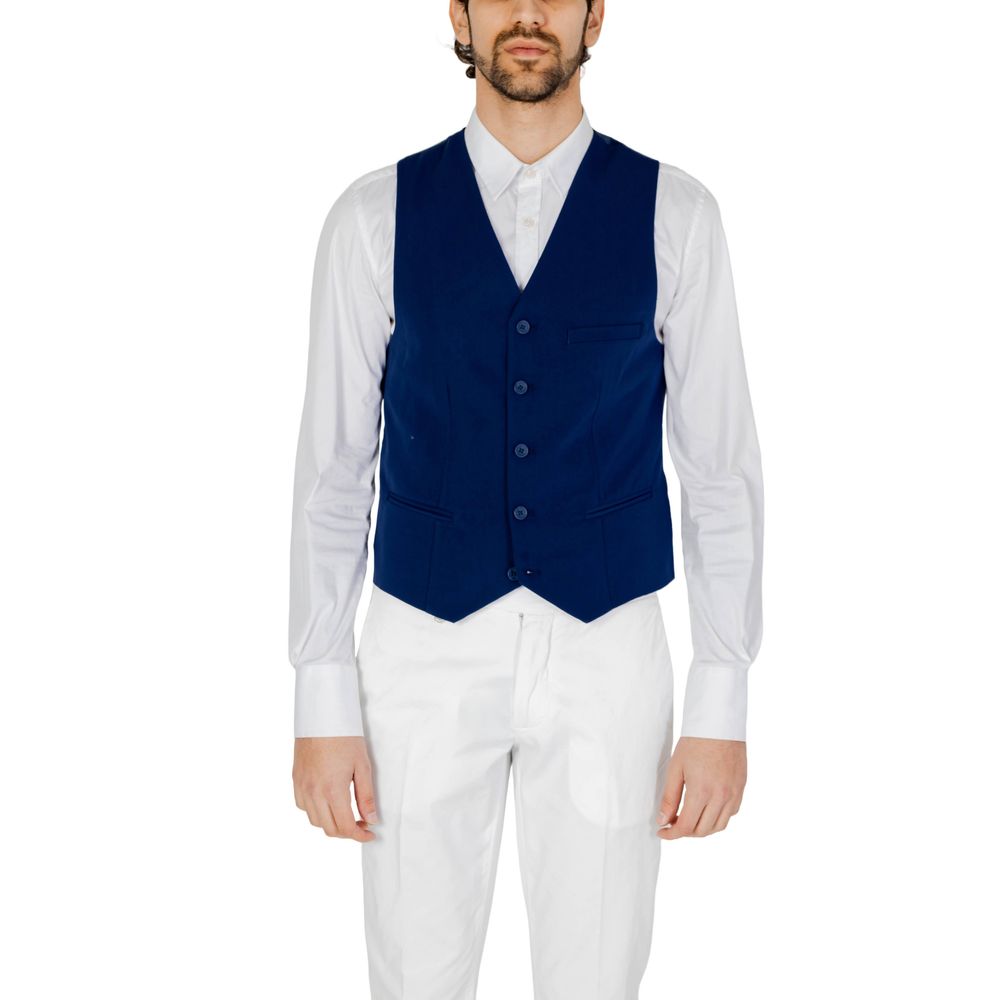 Gilet en polyester bleu Only & Sons