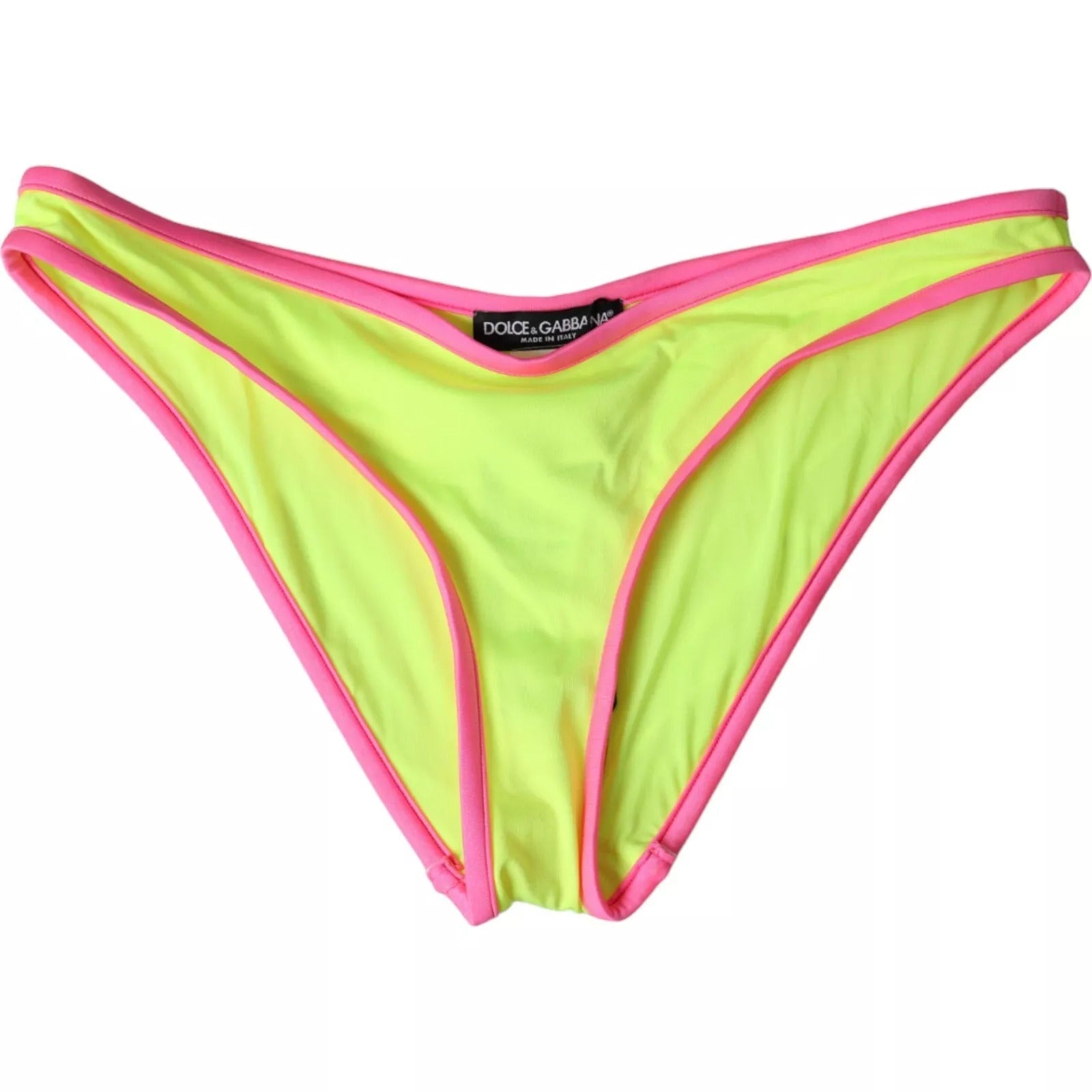 Bas de maillot de bain Dolce & Gabbana en nylon jaune et rose