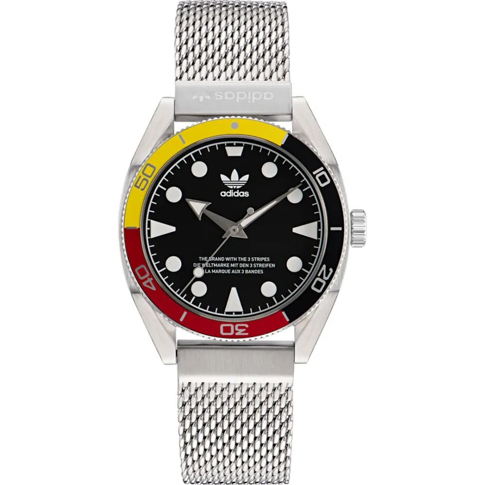 Montre Adidas en acier inoxydable gris