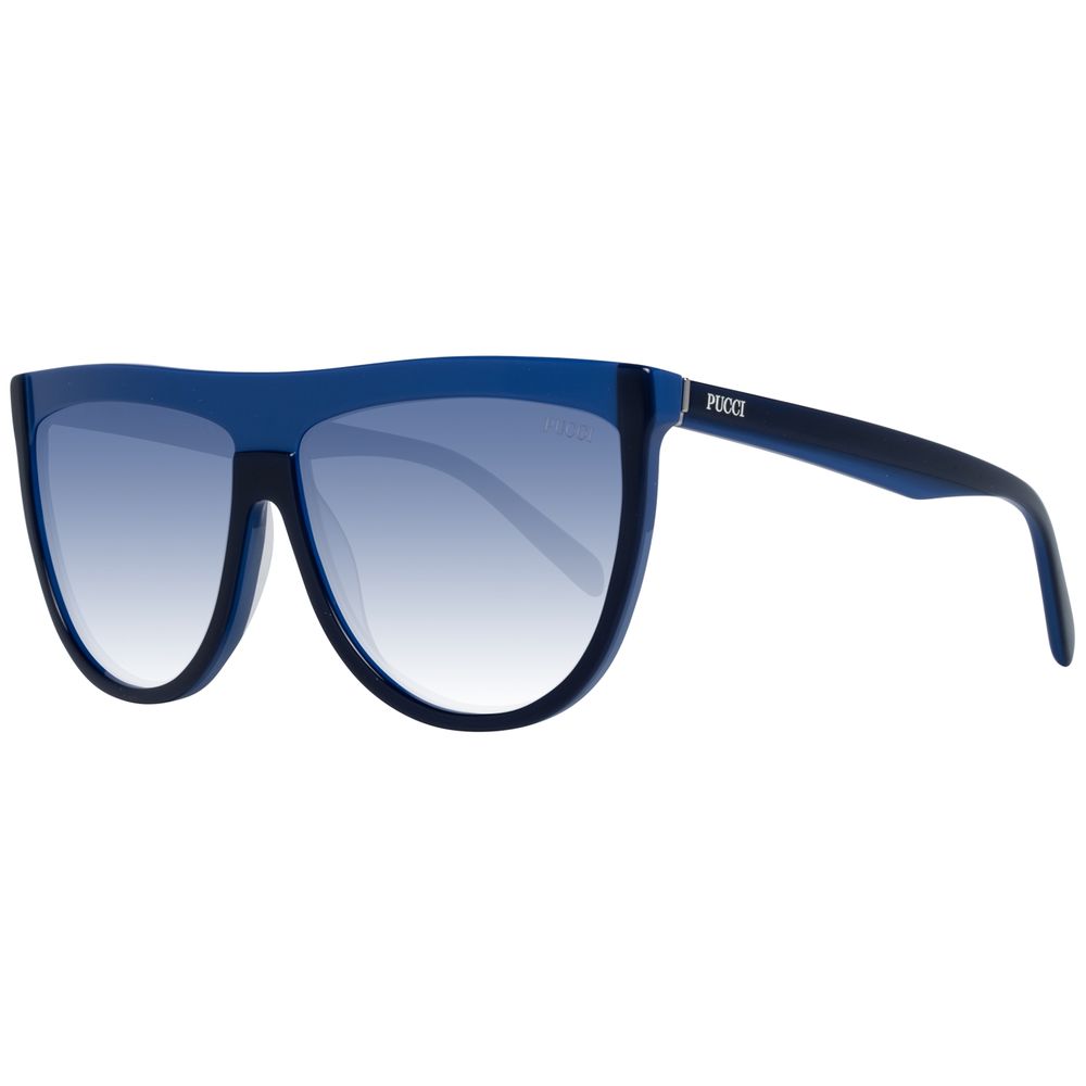 Lunettes de soleil en plastique bleu Emilio Pucci