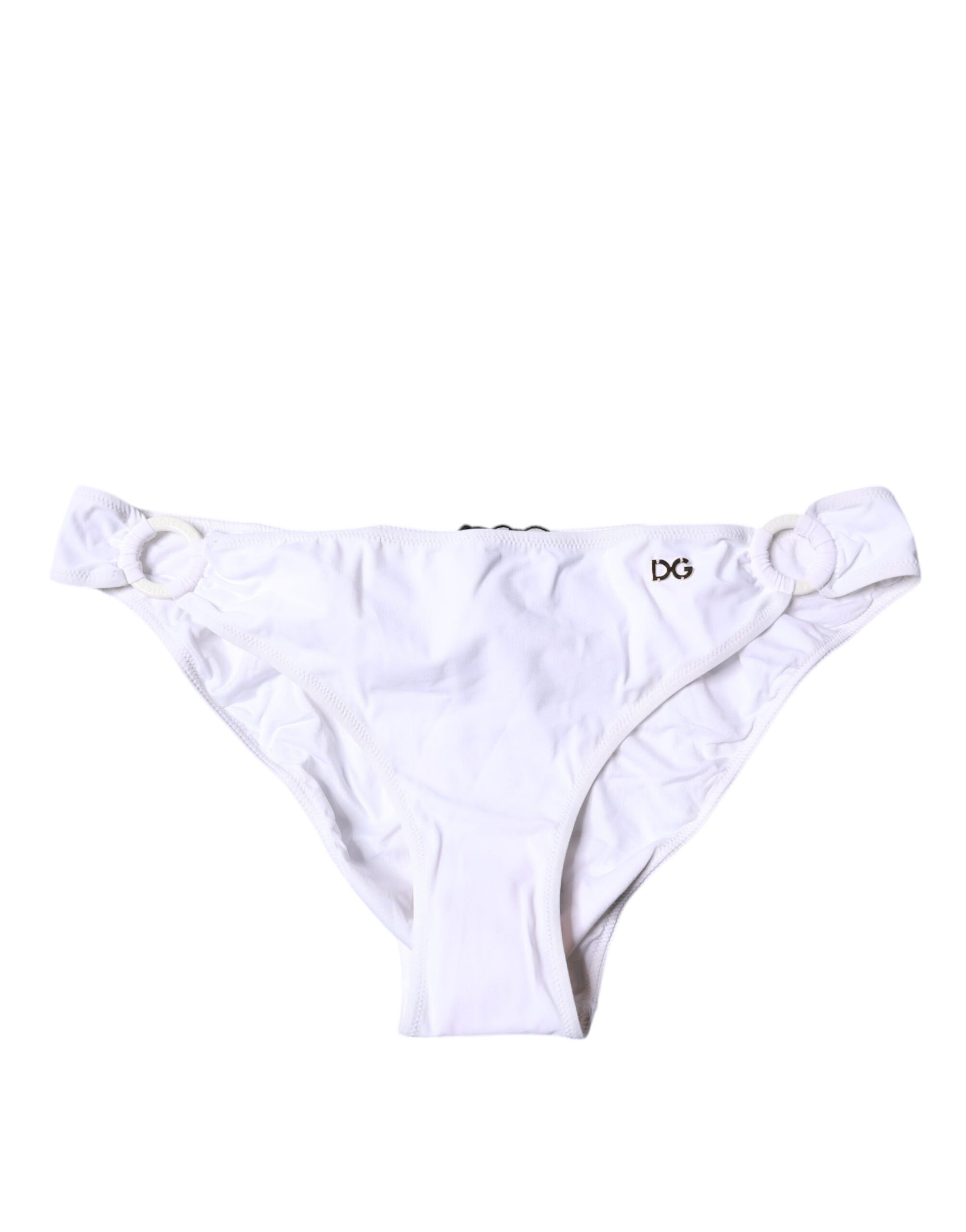 Bas de bikini Dolce & Gabbana en nylon blanc