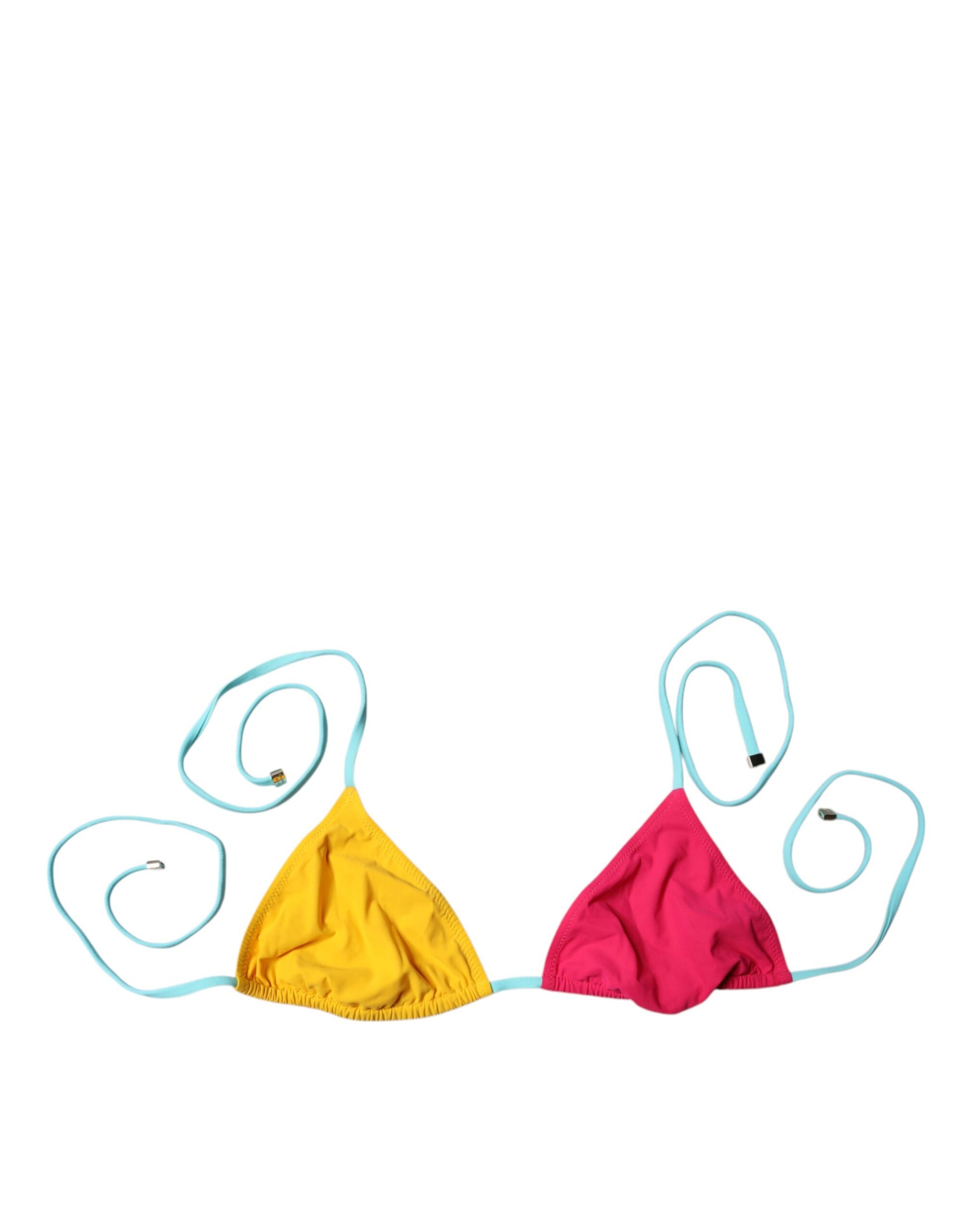 Haut de bikini dos nu multicolore Dolce & Gabbana