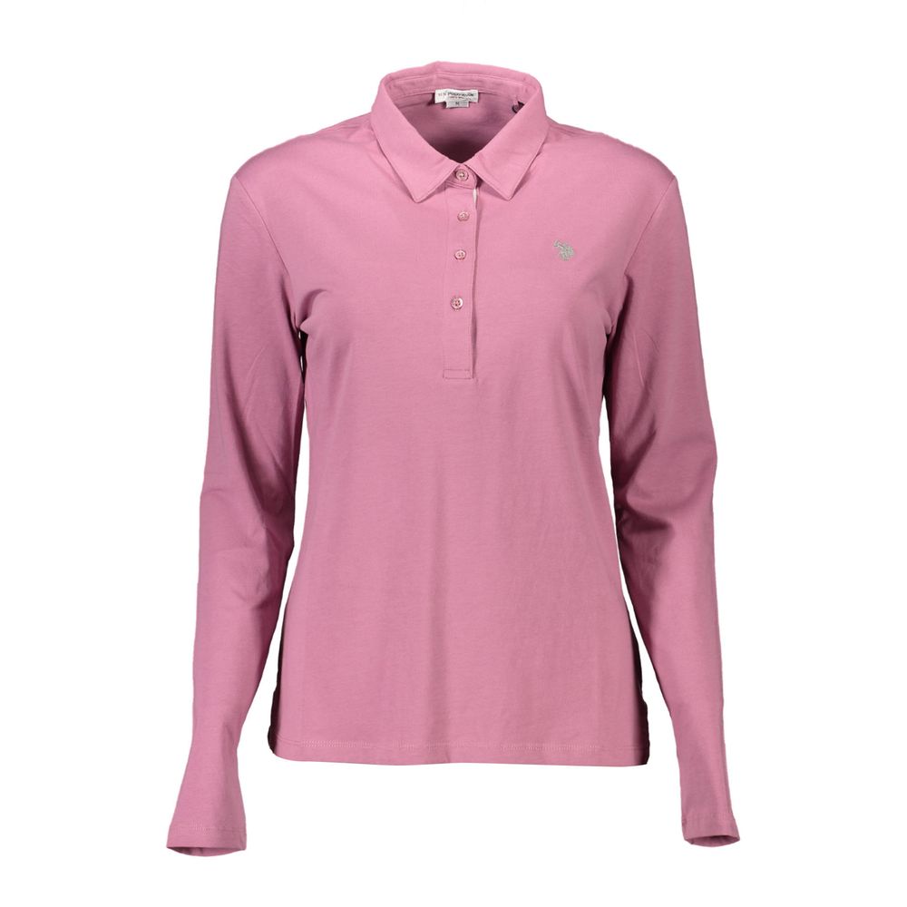 Polo rose en coton pour femme, US POLO ASSN.