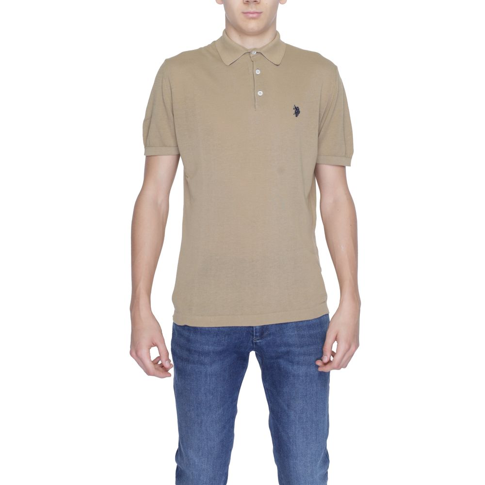 Pull en coton beige US POLO ASSN.