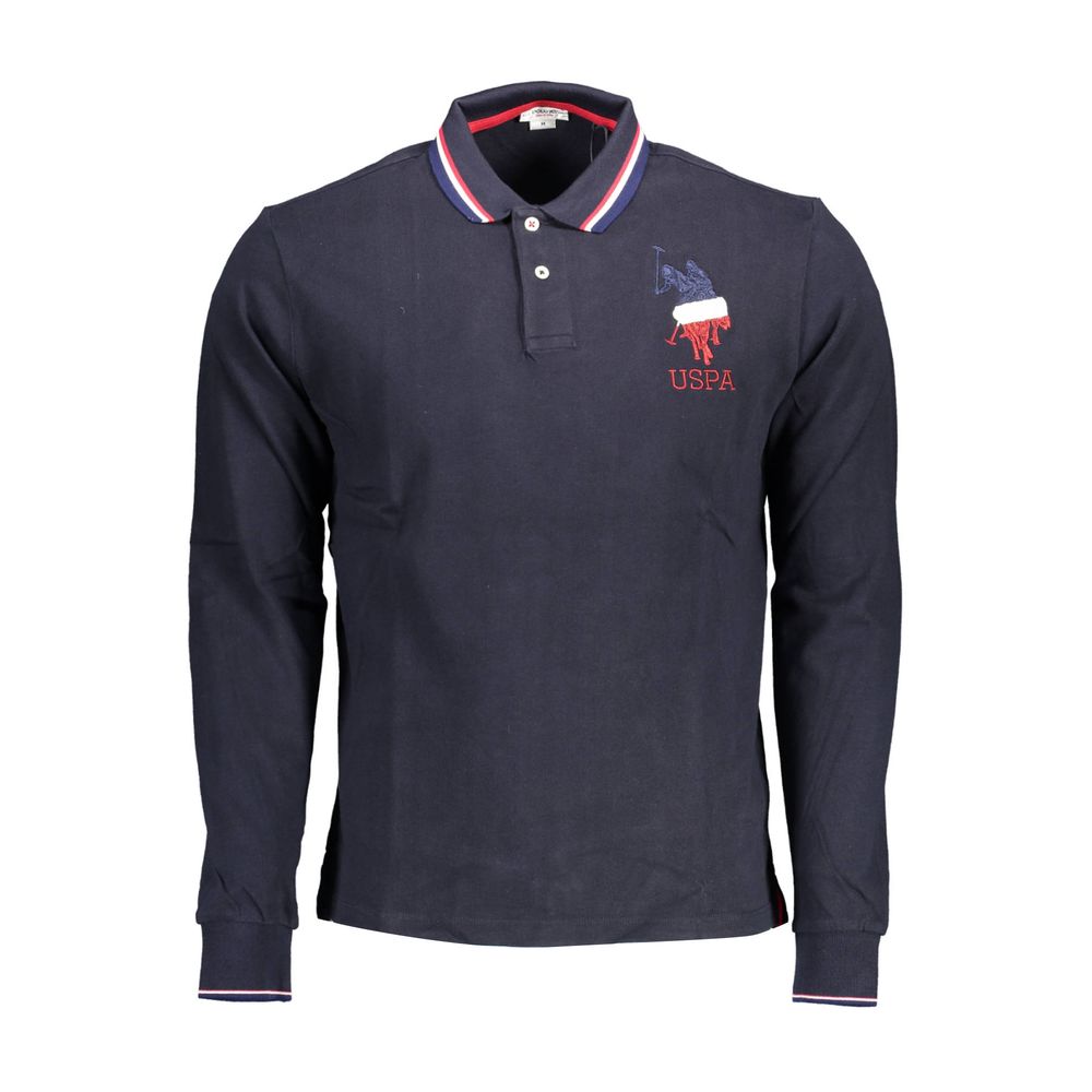 Polo bleu en coton pour homme, US POLO ASSN.