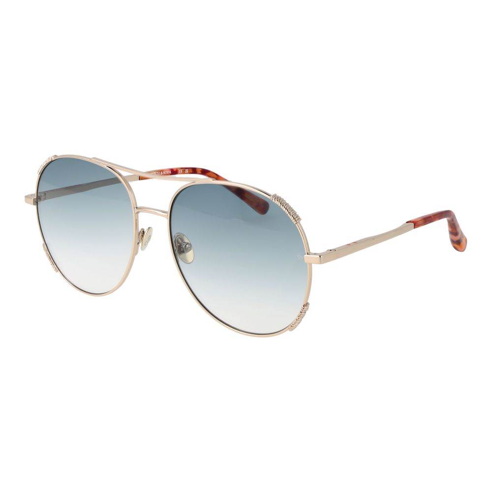 Lunettes de soleil dorées Scotch & Soda pour femme