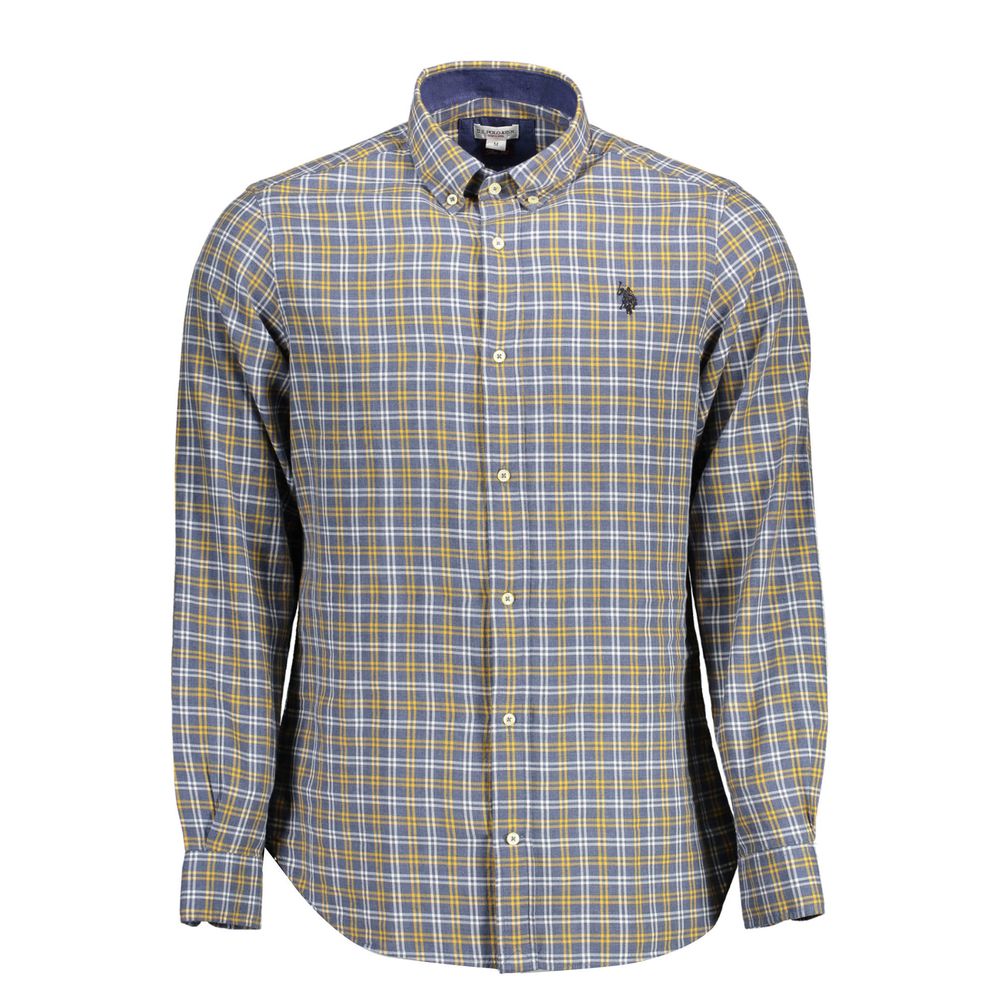 Chemise homme en coton bleu US POLO ASSN.