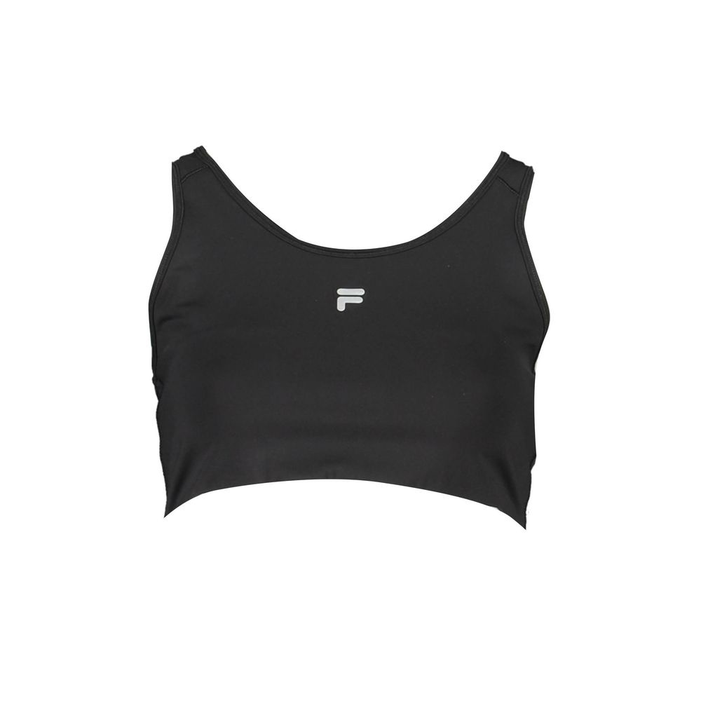 Soutien-gorge de sport Fila en polyester noir pour femme