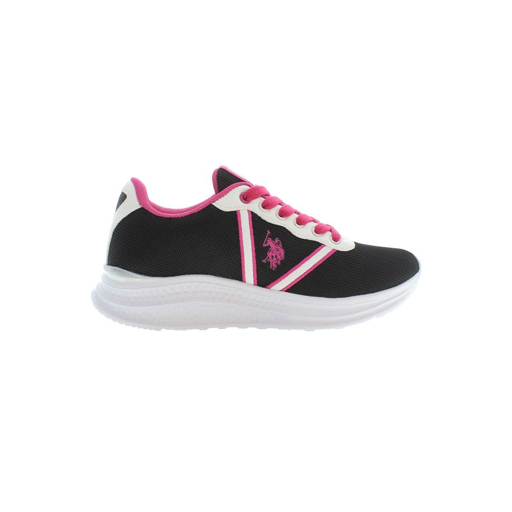 Baskets noires en polyester pour femme US POLO ASSN.