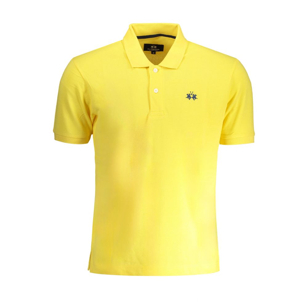 Polo en coton jaune La Martina