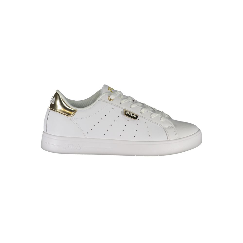 Baskets Fila à lacets de luxe avec accents dorés