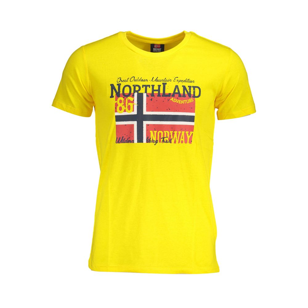 T-shirt homme en coton jaune Norvège 1963