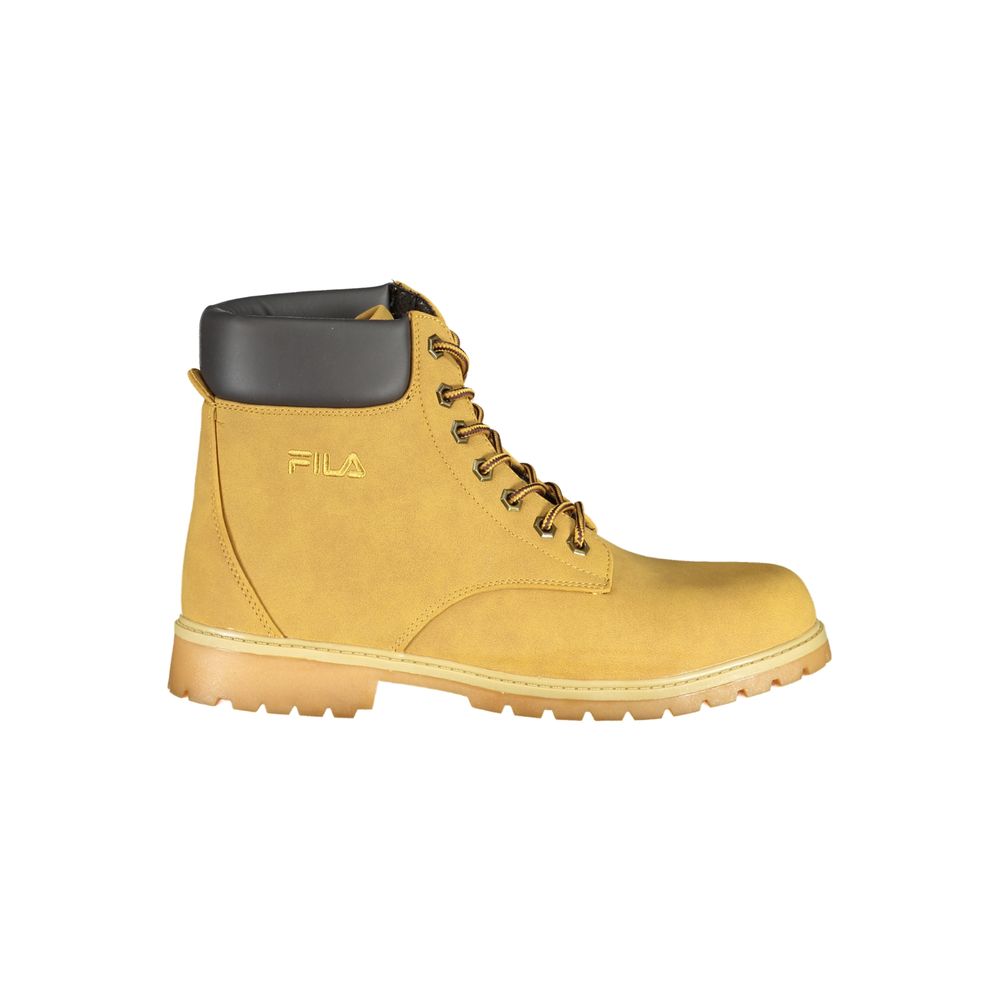 Bottines à lacets contrastées jaune vif Fila