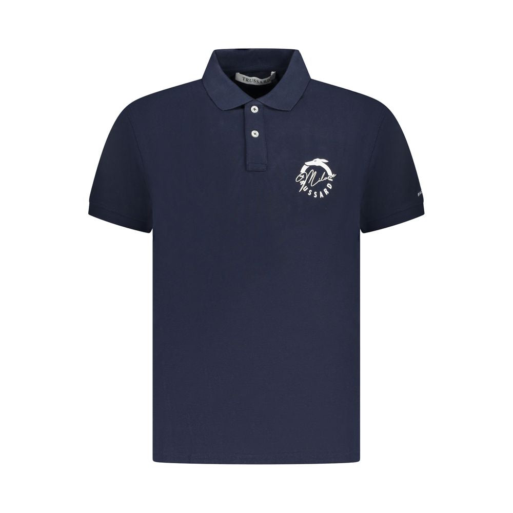 Trussardi Polo Homme Coton Bleu