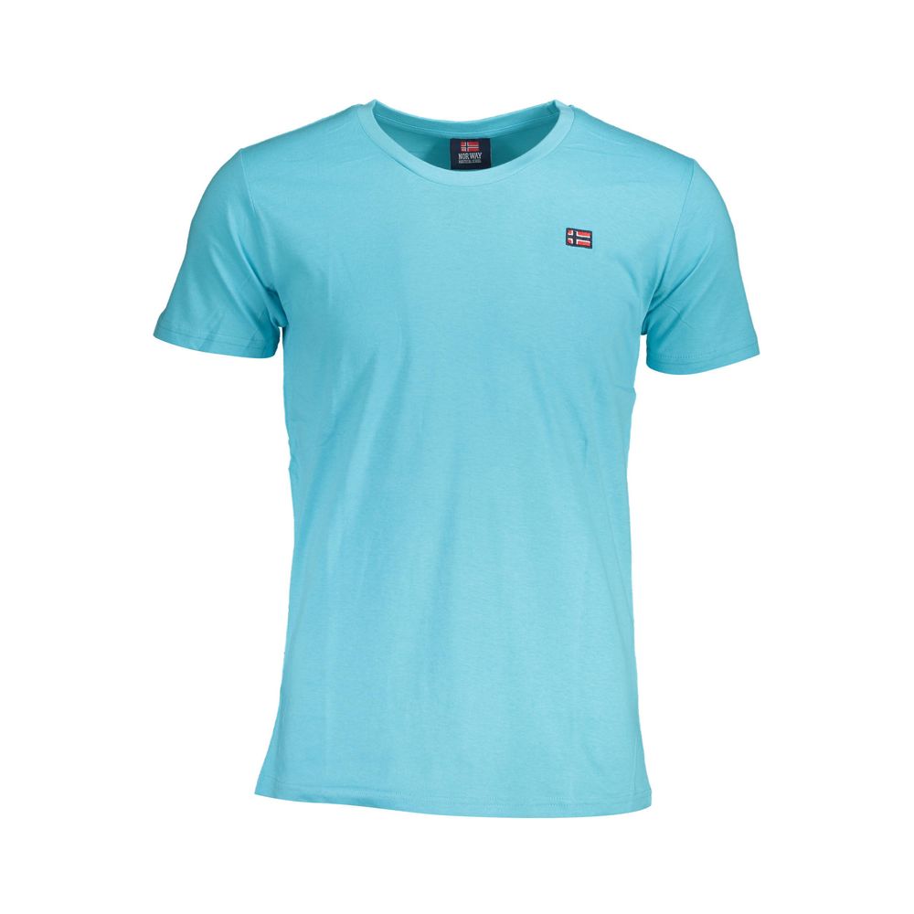 T-shirt homme bleu en coton Norvège 1963