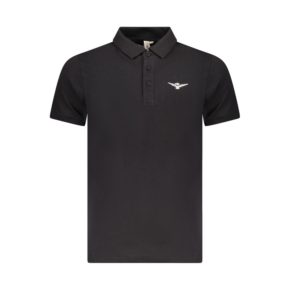 Polo en coton noir de l'Académie militaire