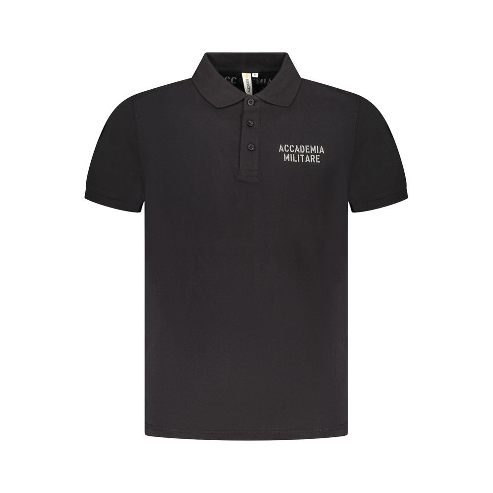 Polo en coton noir de l'Académie militaire