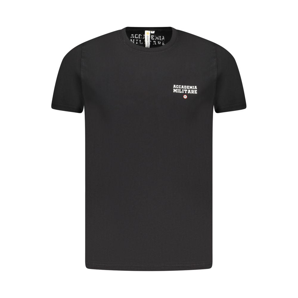 T-shirt en coton noir Accademia Militare