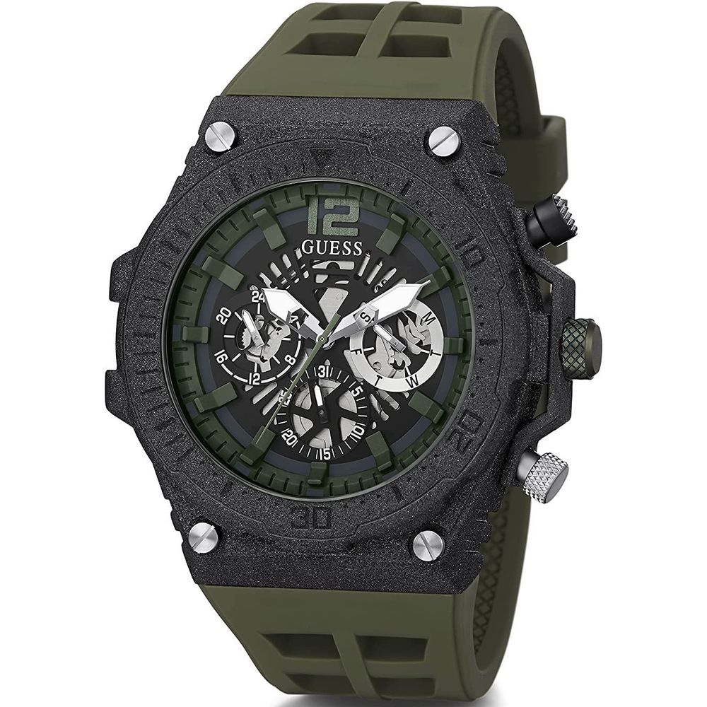 Montre synthétique verte Guess