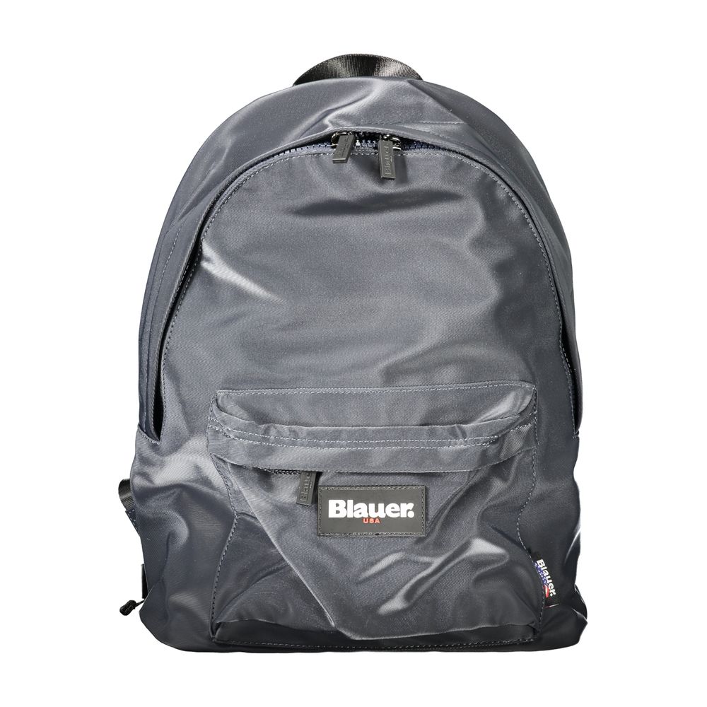 Sac à dos en polyester bleu Blauer