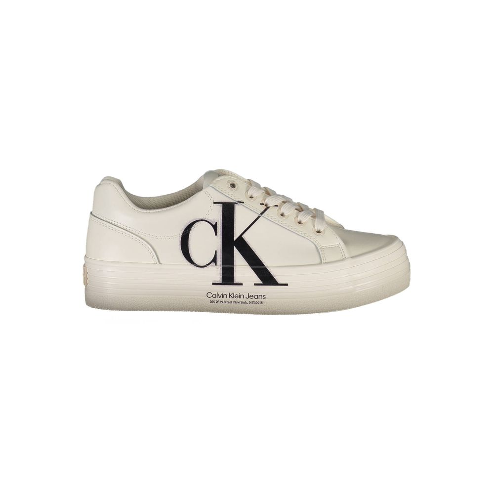 Baskets Calvin Klein en polyester blanc