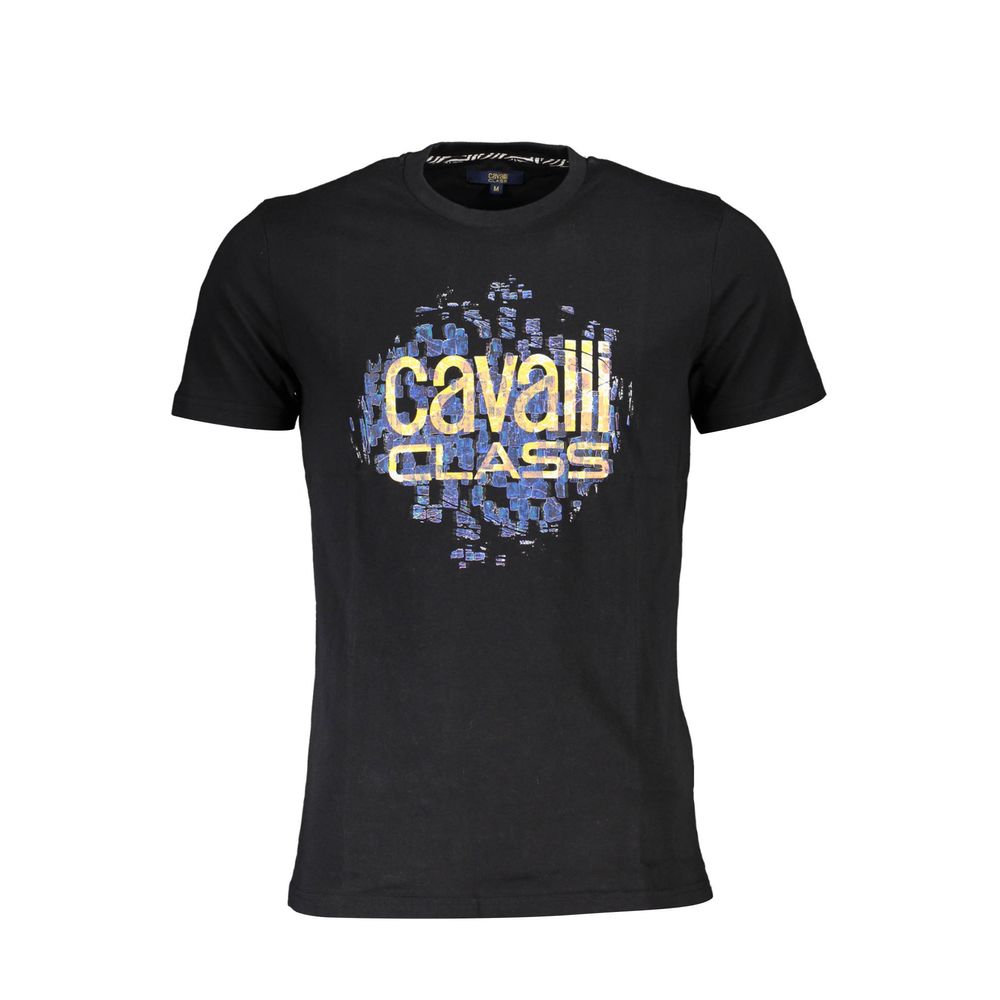 T-shirt en coton noir Cavalli Class