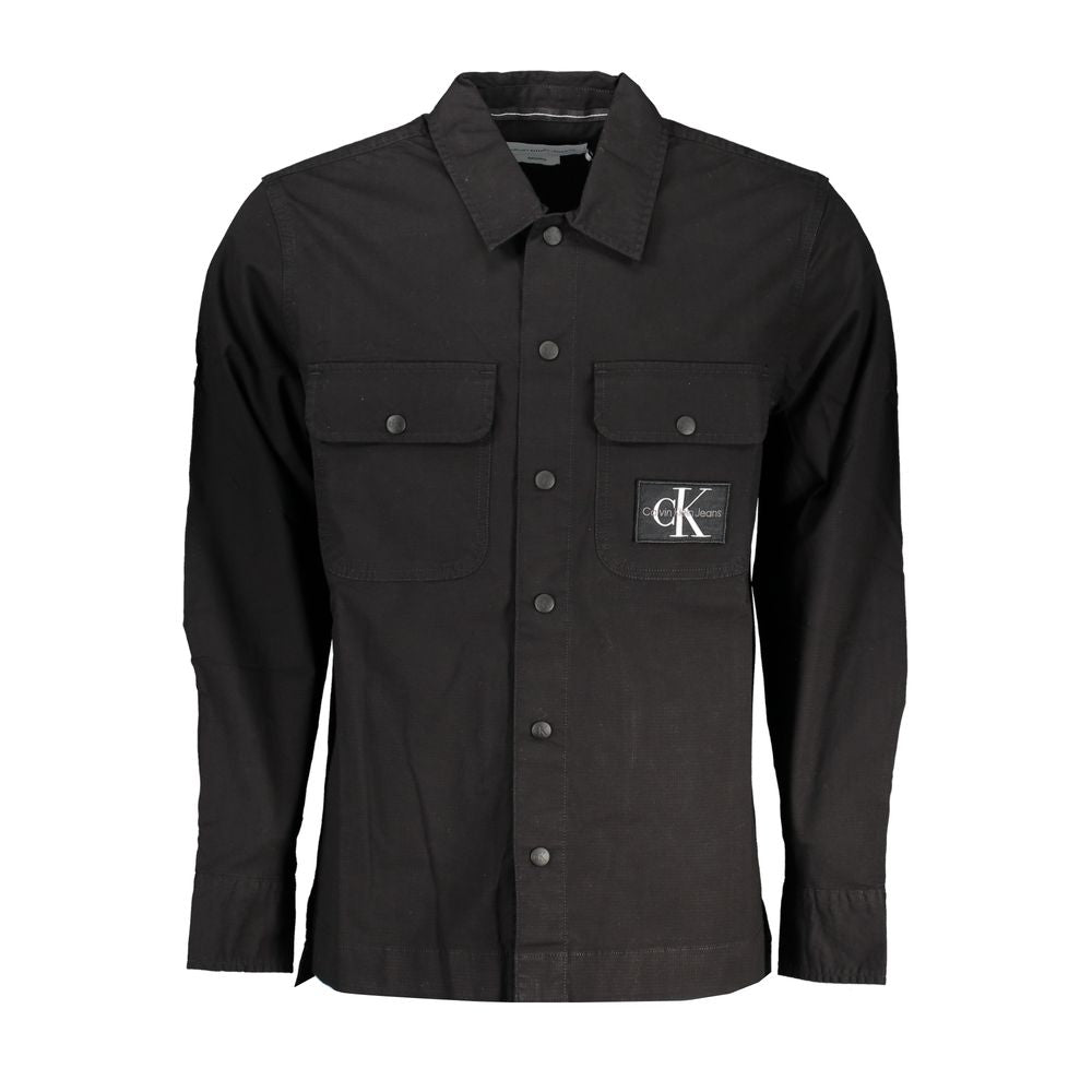 Chemise en coton noir Calvin Klein