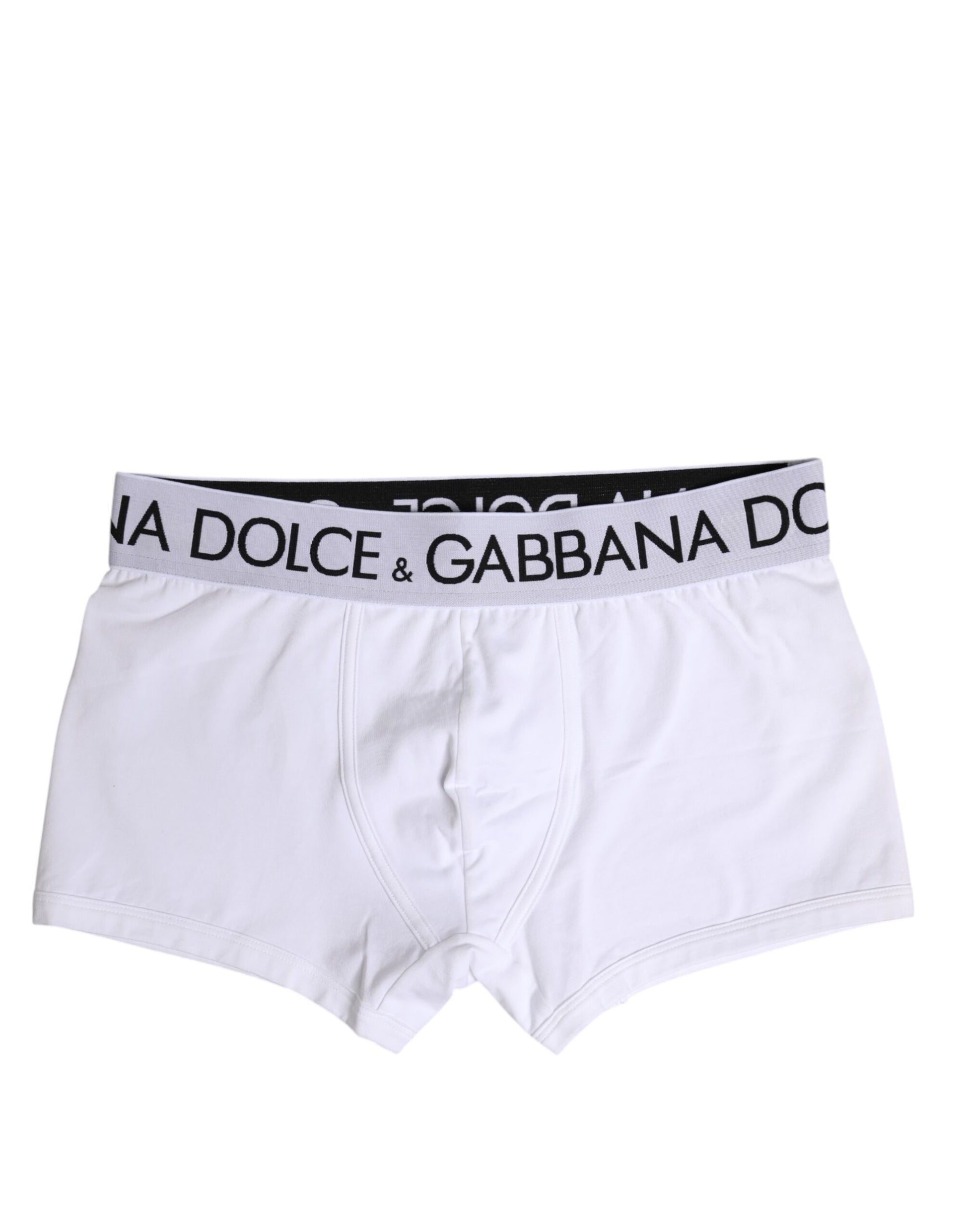 Boxer classique en coton stretch blanc Dolce & Gabbana