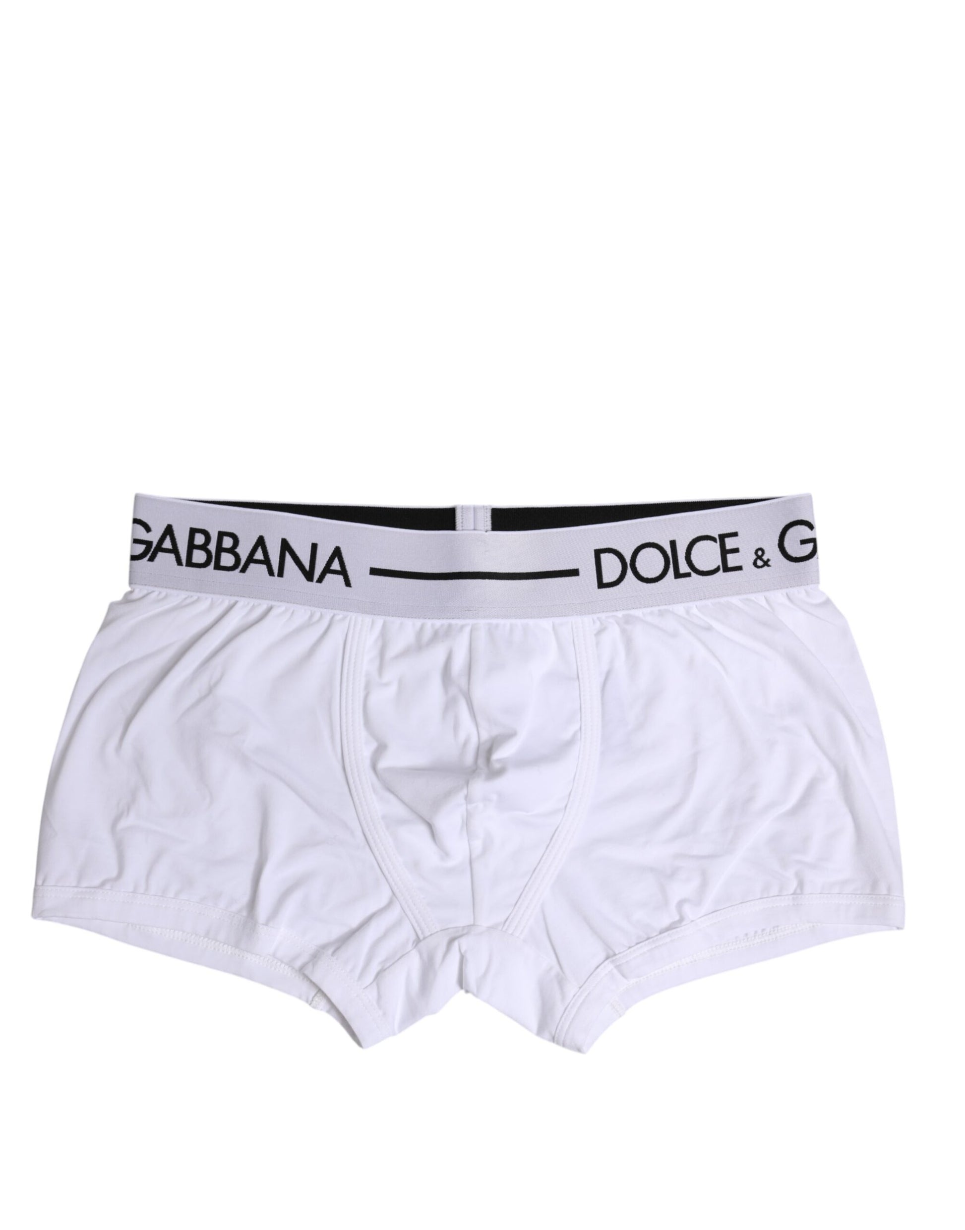 Boxer classique en coton stretch blanc Dolce & Gabbana