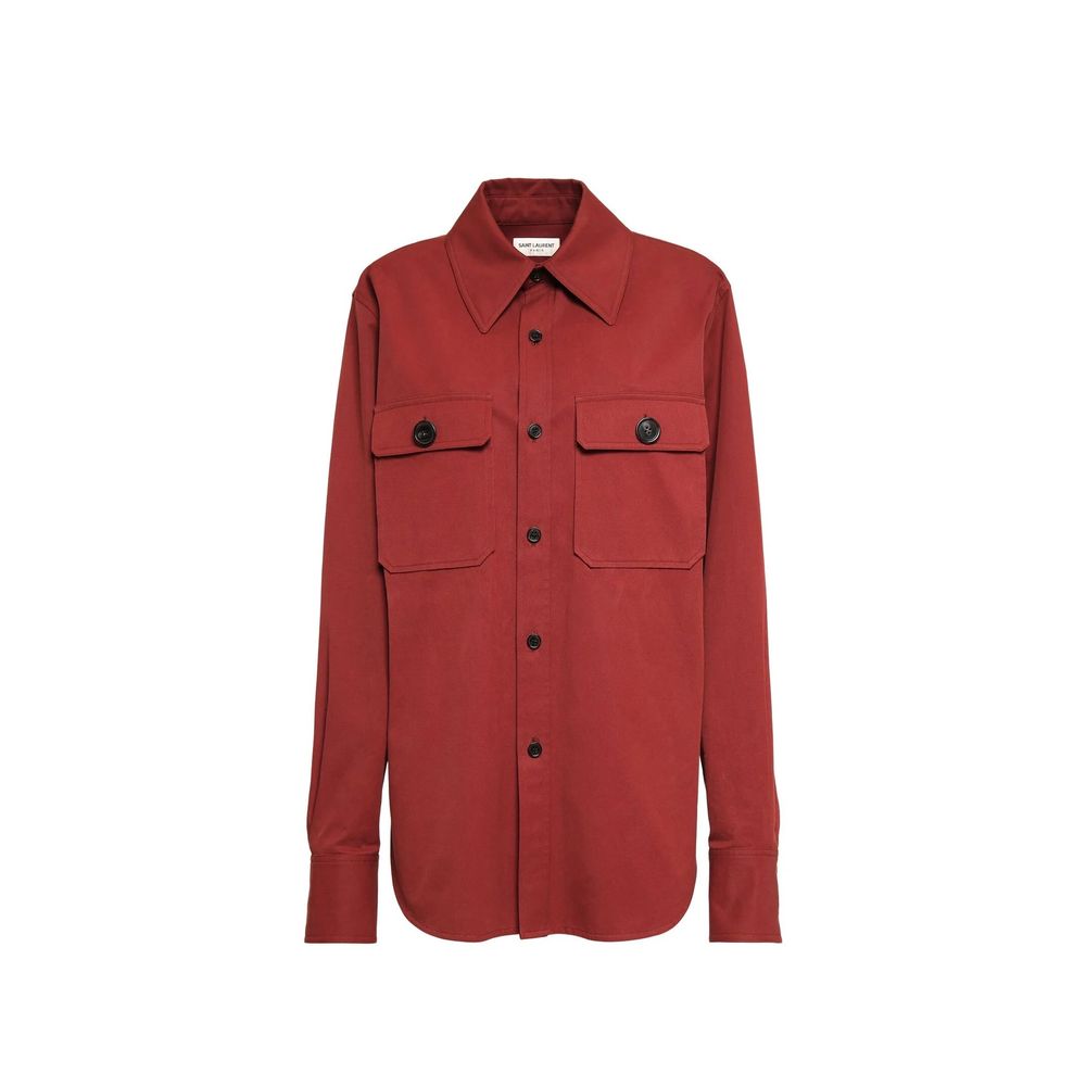 Chemise en coton Saint Laurent