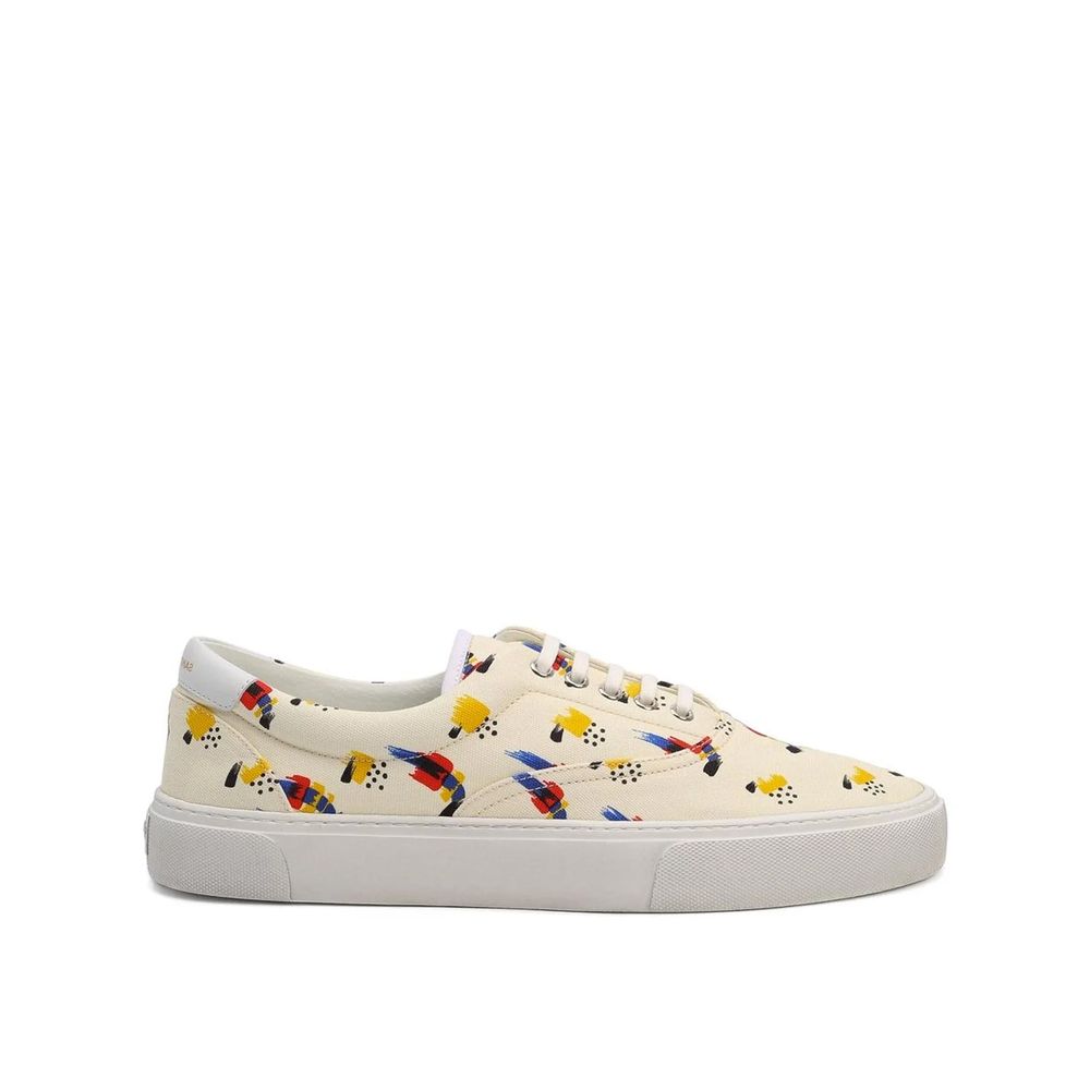 Baskets en toile imprimée Saint Laurent