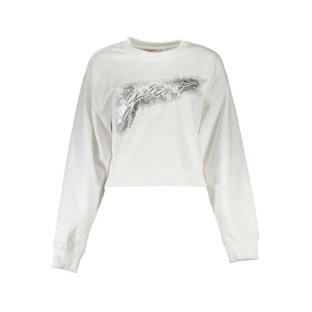 Pull en coton blanc Guess Jeans