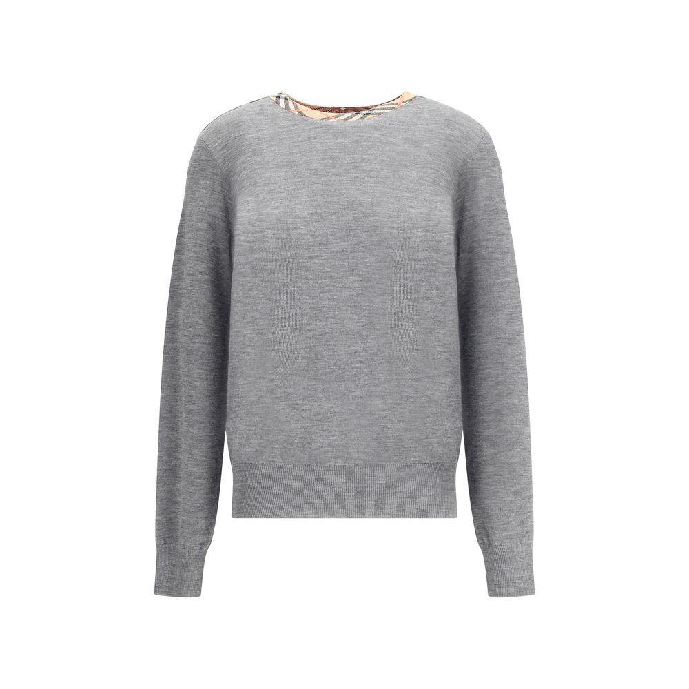 Pull col rond en tricot Burberry