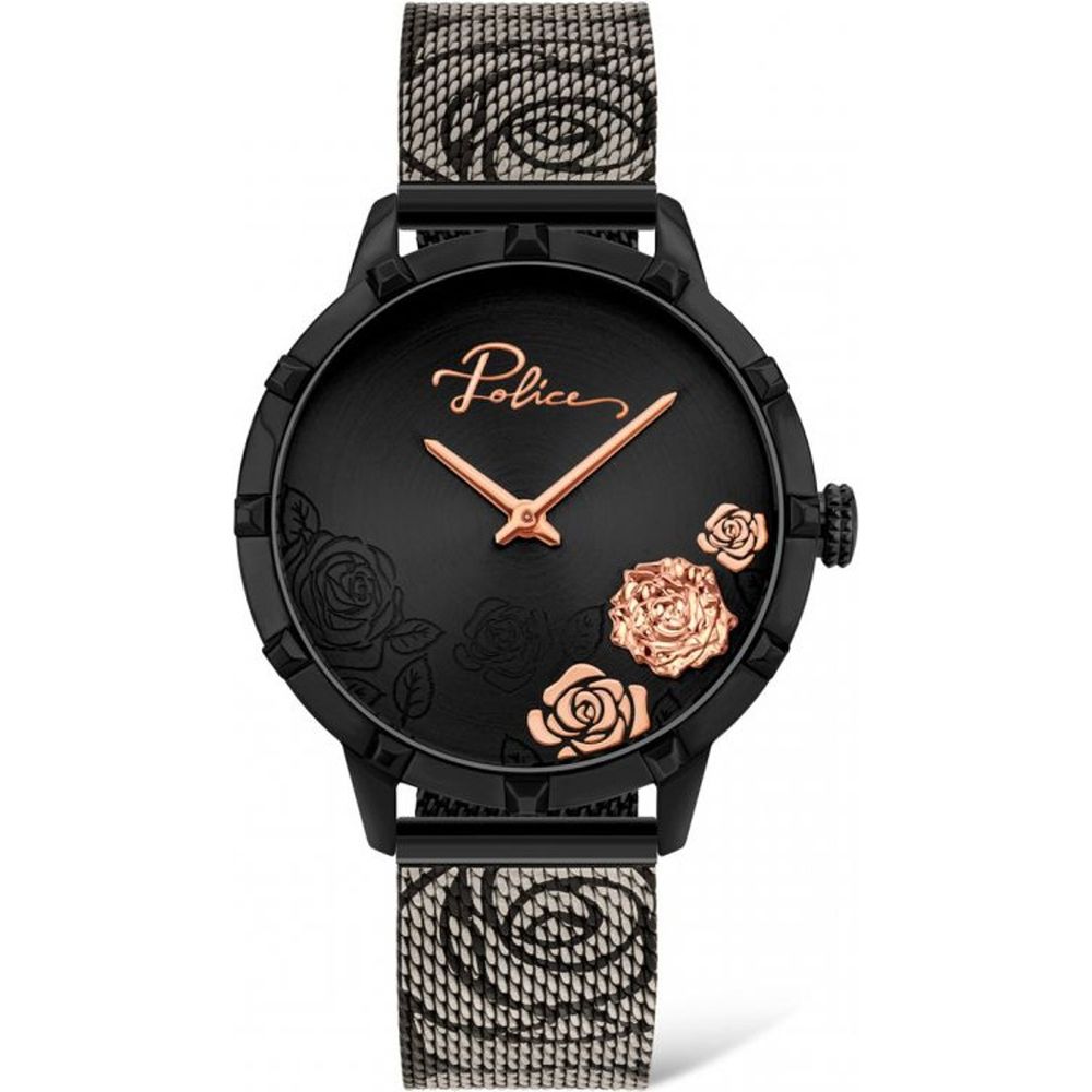 Montre Police en acier inoxydable noir